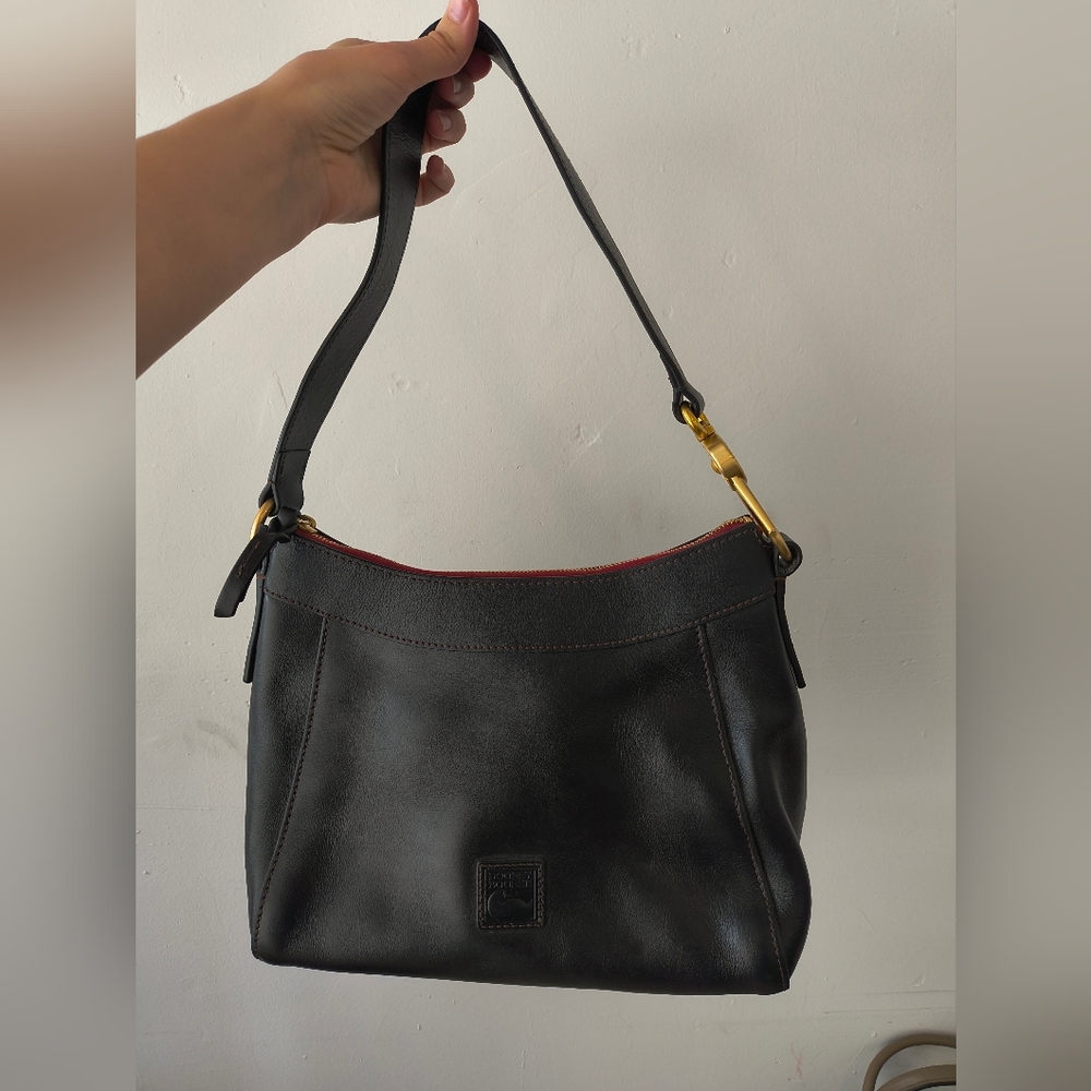 Dooney & Bourke Florentine leather black Shoulder Bag Cassidy
